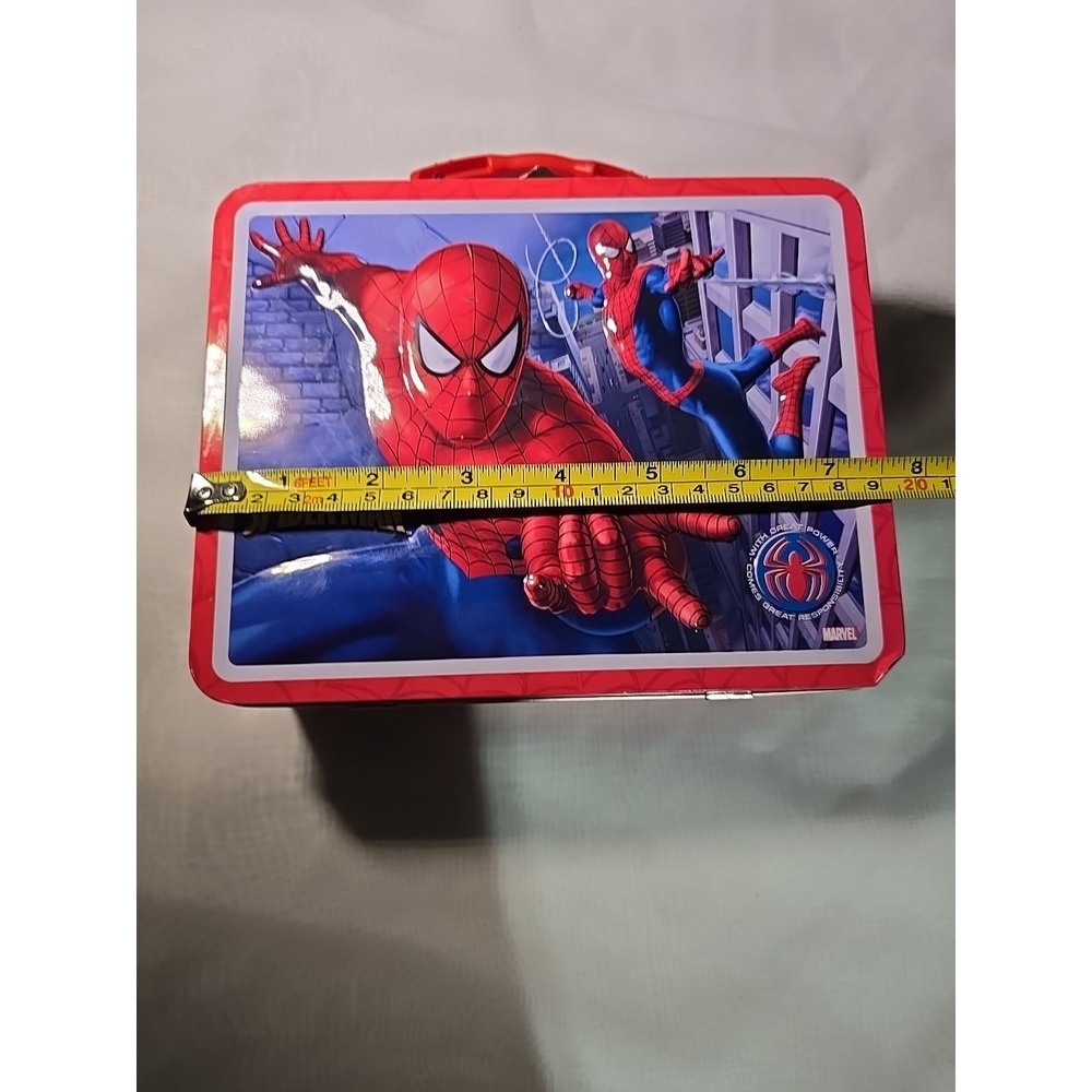 Spider-man ~3D‎ Edition ~Marvel Comics ~Tin Lunch Box GUC - Picture 8 of 11
